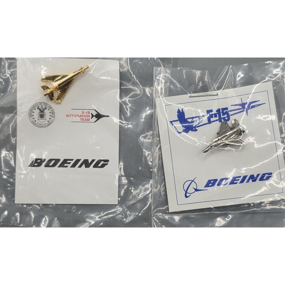 Boeing B-1B Lancer Integration Team USAF Air Force Lapel Pins Lot of 2 - Picture 3 of 4